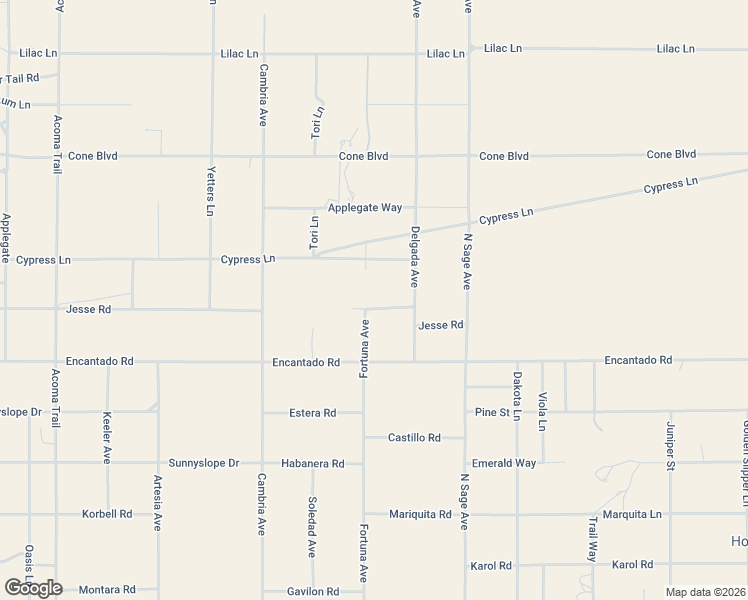 map of restaurants, bars, coffee shops, grocery stores, and more near 1858 Delgada Avenue in Landers
