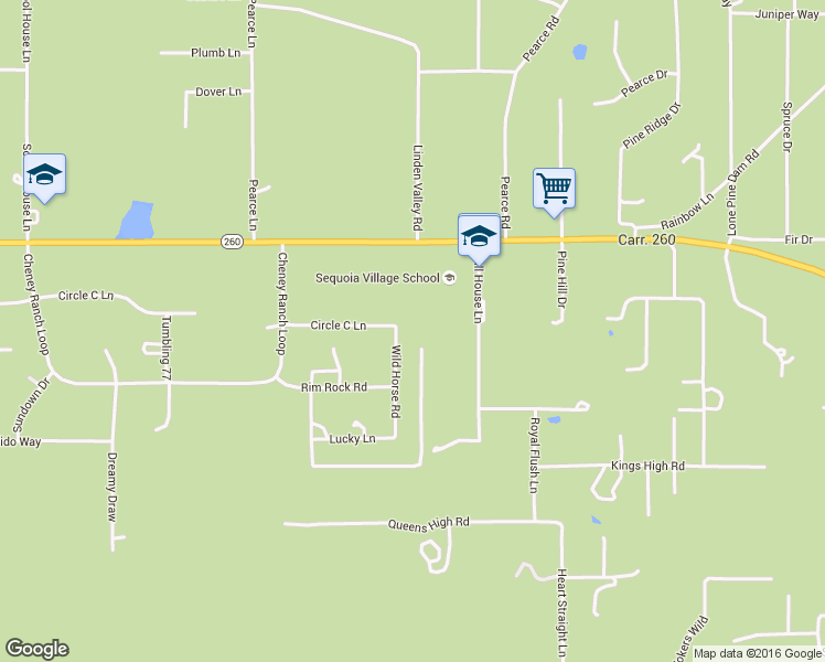 map of restaurants, bars, coffee shops, grocery stores, and more near 959 Wild Horse Road in Show Low