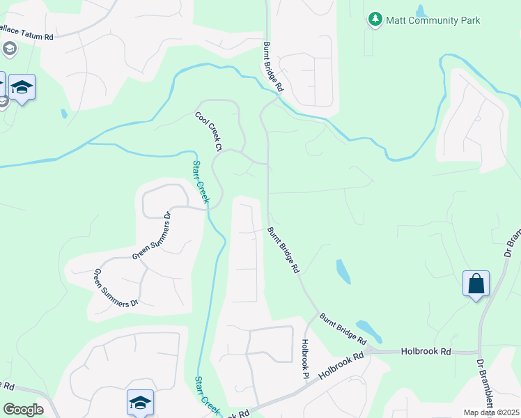 map of restaurants, bars, coffee shops, grocery stores, and more near 3940 Foxdale Lane in Cumming