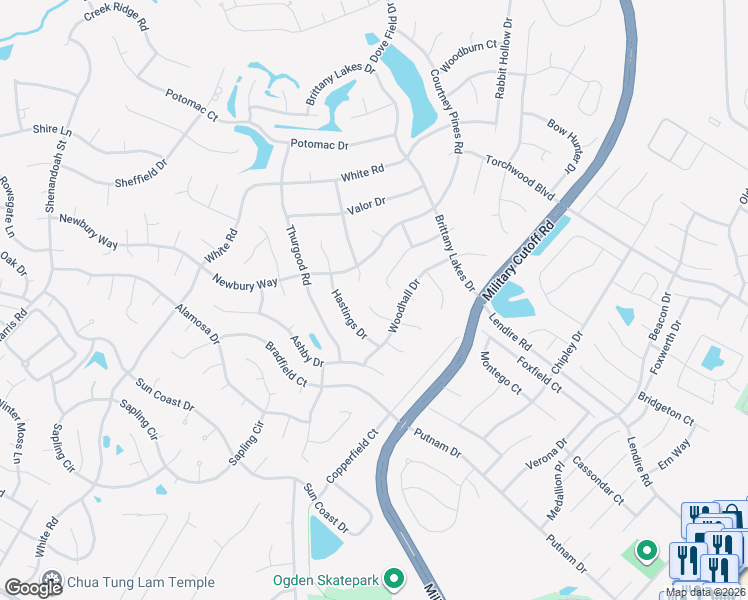 map of restaurants, bars, coffee shops, grocery stores, and more near 2605 Naudin Court in Wilmington