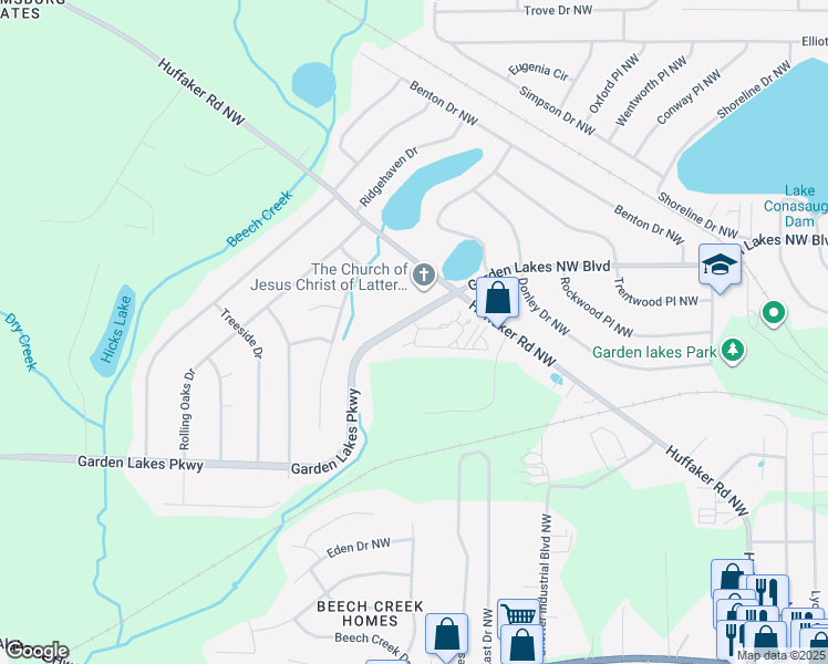 map of restaurants, bars, coffee shops, grocery stores, and more near 37 Conifer Ring in Rome