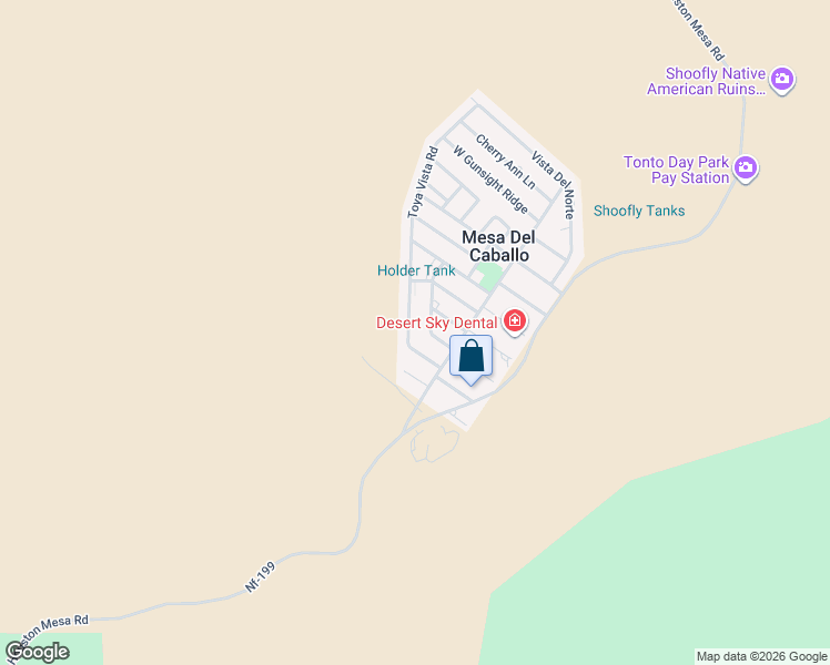 map of restaurants, bars, coffee shops, grocery stores, and more near 7436 North Paloma Vista in Payson