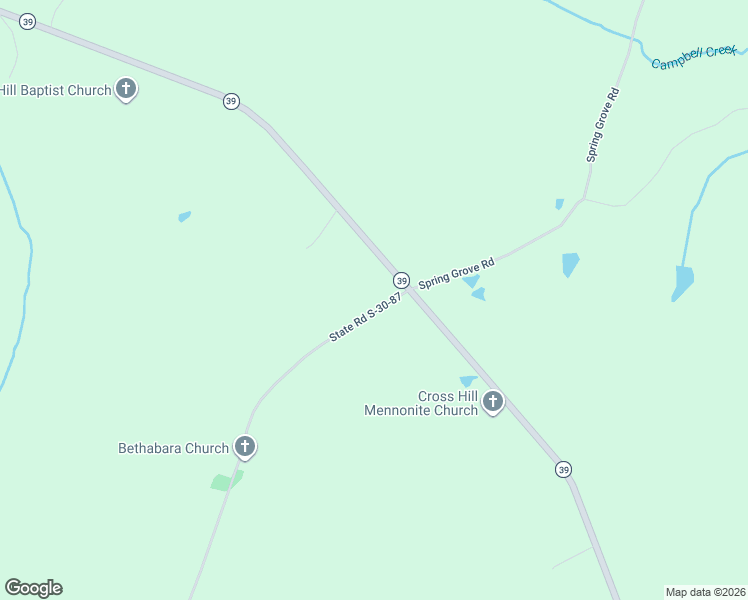 map of restaurants, bars, coffee shops, grocery stores, and more near 104 State Road S-30-87 in Cross Hill