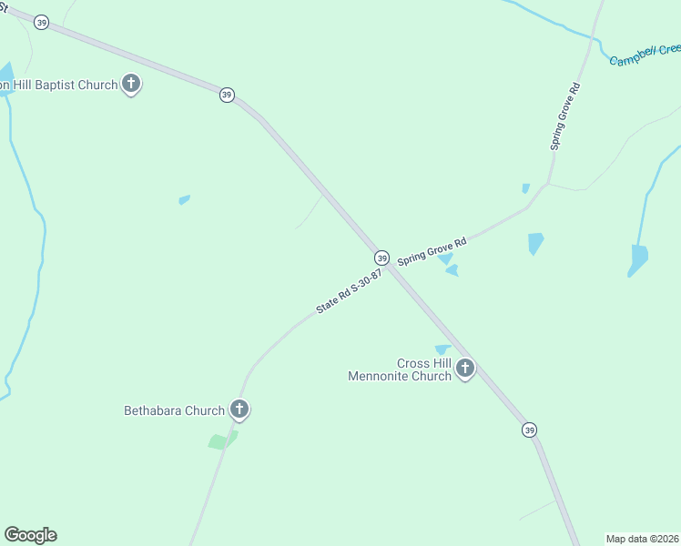 map of restaurants, bars, coffee shops, grocery stores, and more near 104 State Road S-30-87 in Cross Hill