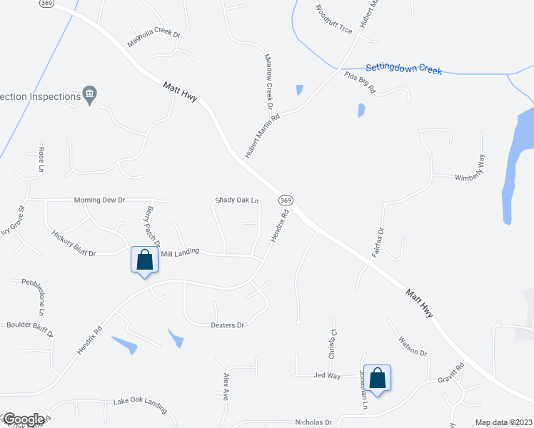 map of restaurants, bars, coffee shops, grocery stores, and more near 6920 Shady Oak Lane in Cumming