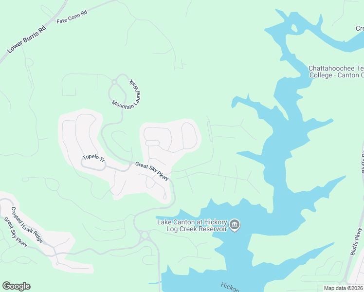 map of restaurants, bars, coffee shops, grocery stores, and more near 647 Little Bear Loop in Canton