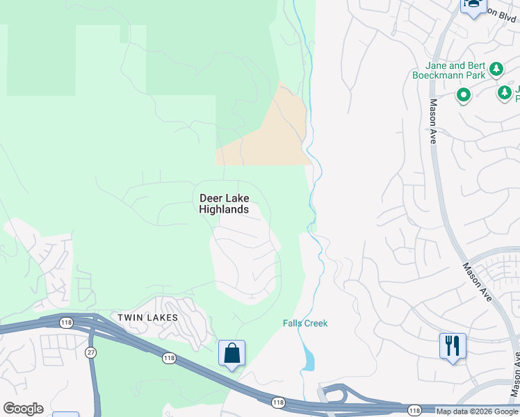 map of restaurants, bars, coffee shops, grocery stores, and more near 21138 Poema Place in Los Angeles County