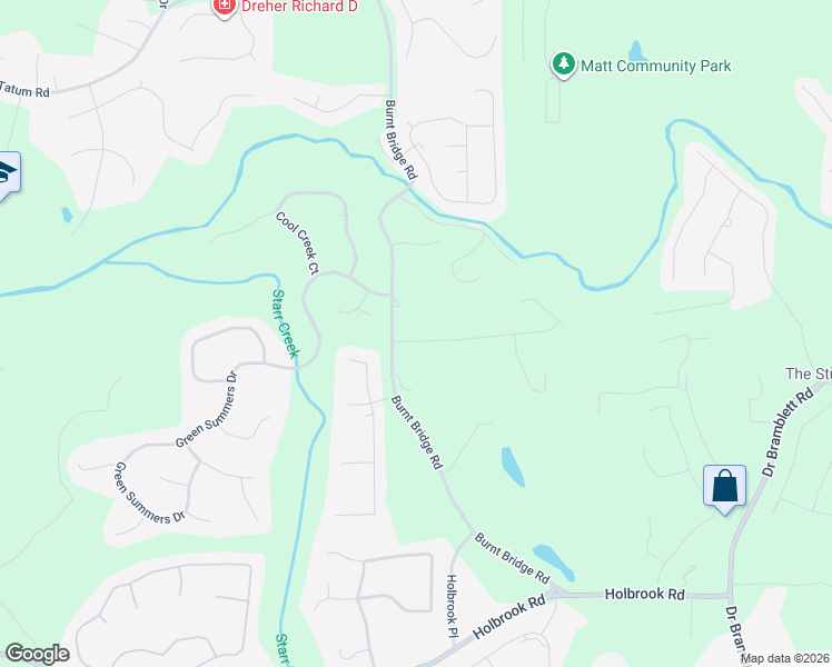 map of restaurants, bars, coffee shops, grocery stores, and more near 3885 Spring Ridge Drive in Cumming