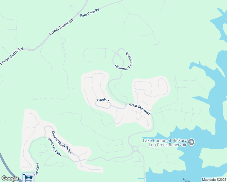 map of restaurants, bars, coffee shops, grocery stores, and more near 333 Willow Cove in Canton