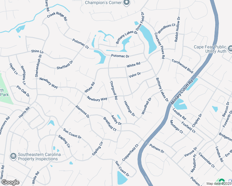 map of restaurants, bars, coffee shops, grocery stores, and more near 7202 Thurgood Rd in Wilmington