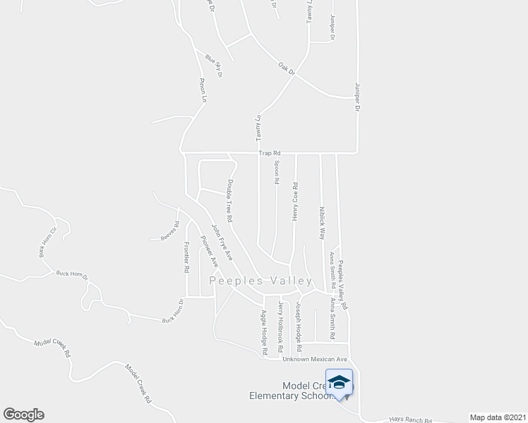 map of restaurants, bars, coffee shops, grocery stores, and more near 18207 Tawny Lane in Peeples Valley