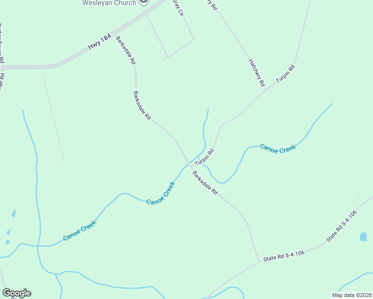 map of restaurants, bars, coffee shops, grocery stores, and more near 428 Barksdale Rd in Iva