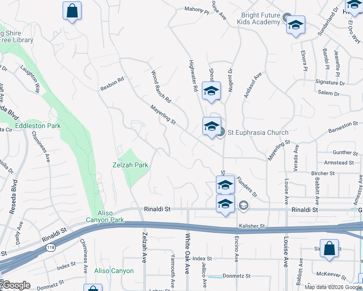 map of restaurants, bars, coffee shops, grocery stores, and more near 11737 West Lois Court in Los Angeles