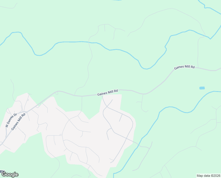 map of restaurants, bars, coffee shops, grocery stores, and more near 3023 Gaines Mill Road in Gainesville