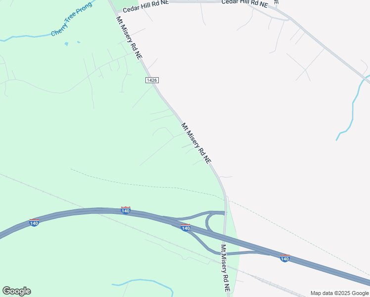 map of restaurants, bars, coffee shops, grocery stores, and more near 2385 Mount Misery Road Northeast in Leland