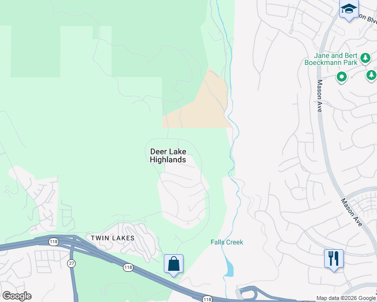 map of restaurants, bars, coffee shops, grocery stores, and more near 21219 Currant Court in Los Angeles County