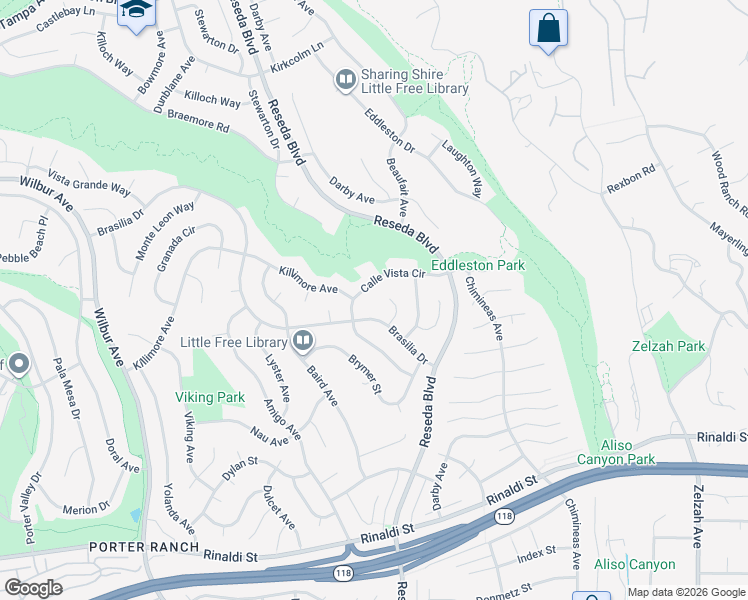 map of restaurants, bars, coffee shops, grocery stores, and more near 11753 Castillo Lane in Los Angeles