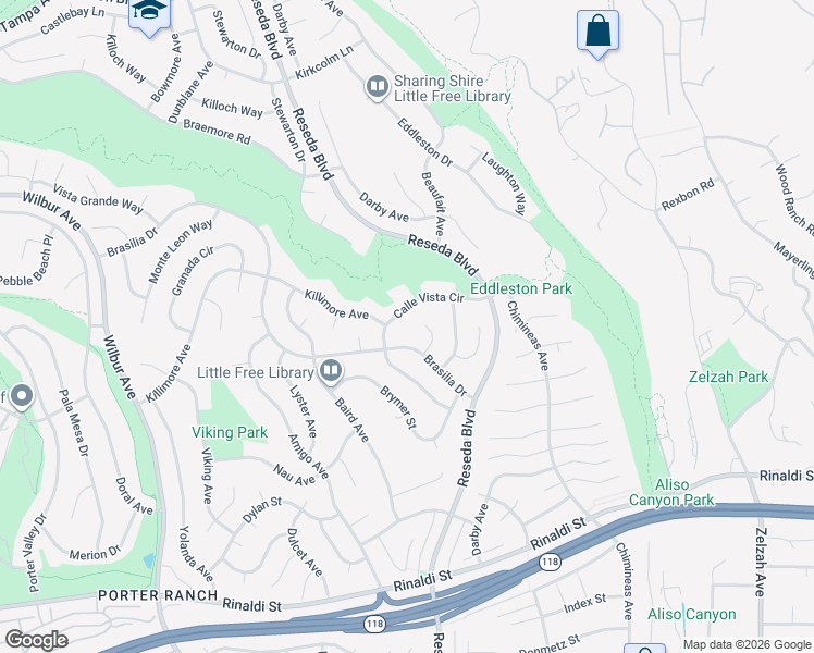 map of restaurants, bars, coffee shops, grocery stores, and more near 11753 Castillo Lane in Los Angeles