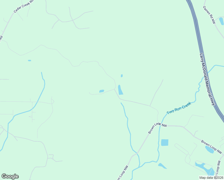 map of restaurants, bars, coffee shops, grocery stores, and more near 111 Brown Loop Spur Northwest in Cartersville