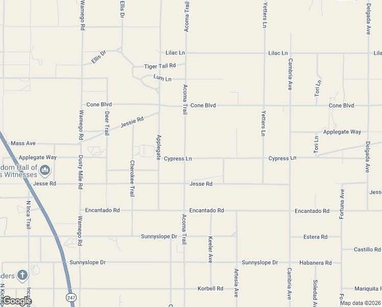 map of restaurants, bars, coffee shops, grocery stores, and more near 1919 Acoma Trail in Homestead Valley