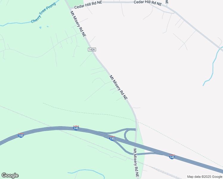 map of restaurants, bars, coffee shops, grocery stores, and more near 2385 Mount Misery Road Northeast in Leland