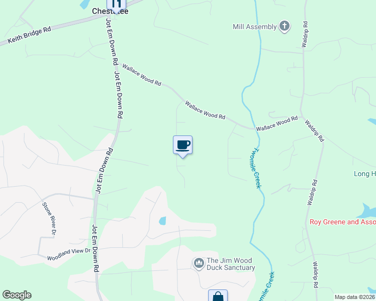 map of restaurants, bars, coffee shops, grocery stores, and more near 8330 Heartwood Court in Gainesville