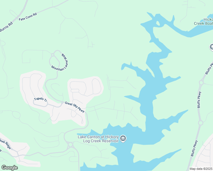 map of restaurants, bars, coffee shops, grocery stores, and more near 5121 Aster Bend in Canton