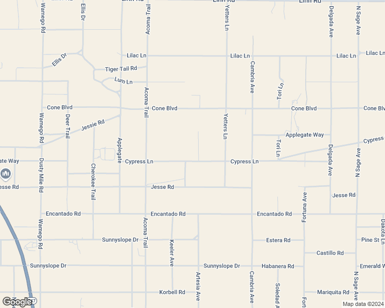 map of restaurants, bars, coffee shops, grocery stores, and more near 1910 Artesia Avenue in Landers