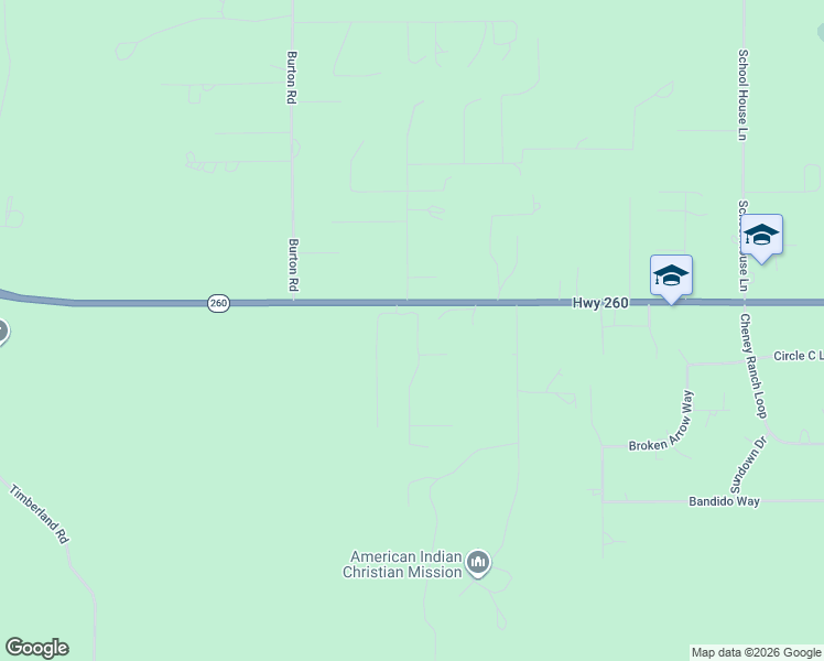 map of restaurants, bars, coffee shops, grocery stores, and more near 6553 Arizona 260 in Show Low