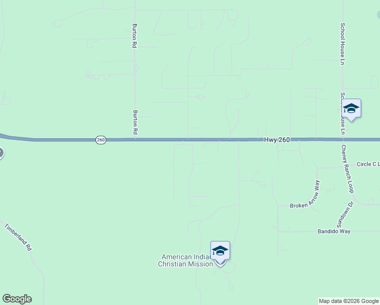 map of restaurants, bars, coffee shops, grocery stores, and more near 6553 Arizona 260 in Show Low