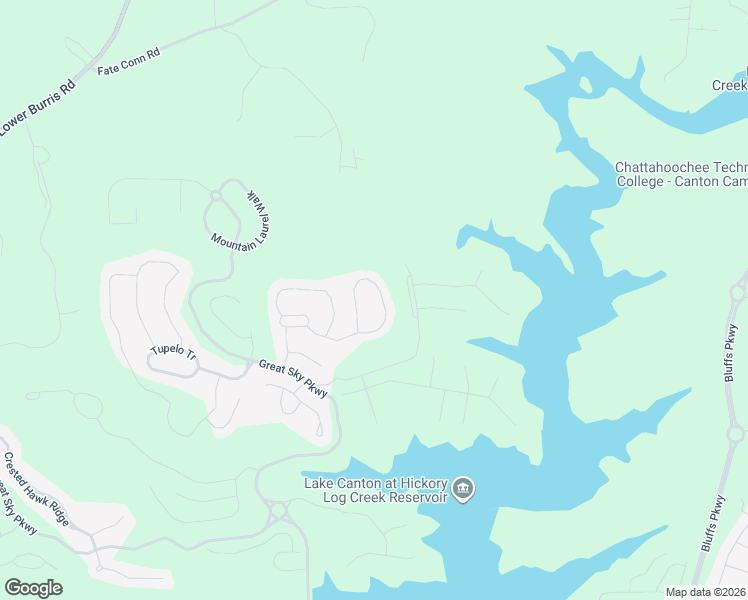 map of restaurants, bars, coffee shops, grocery stores, and more near 647 Little Bear Loop in Canton