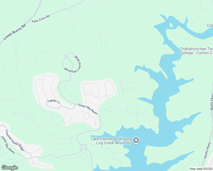 map of restaurants, bars, coffee shops, grocery stores, and more near 647 Little Bear Loop in Canton