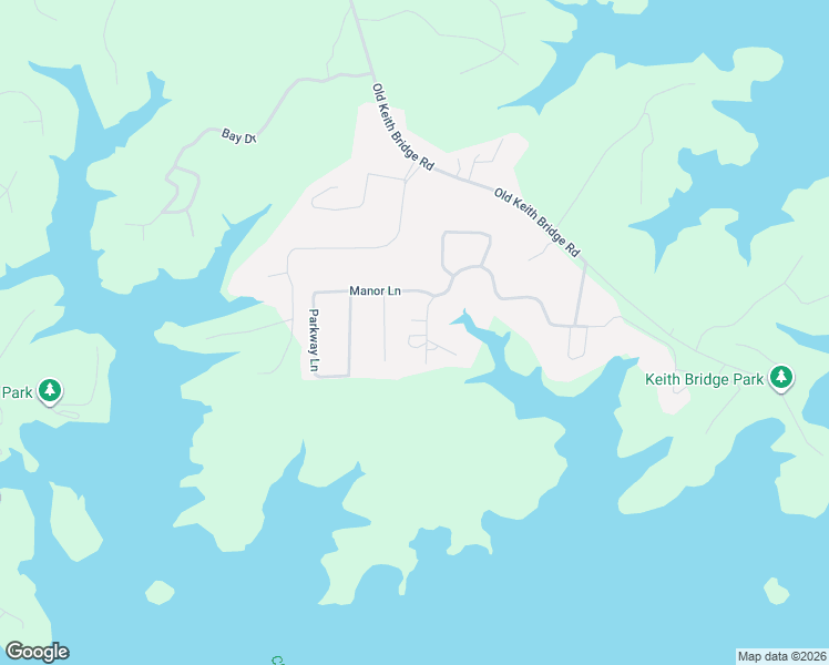 map of restaurants, bars, coffee shops, grocery stores, and more near 9540 Lakeside Way in Gainesville