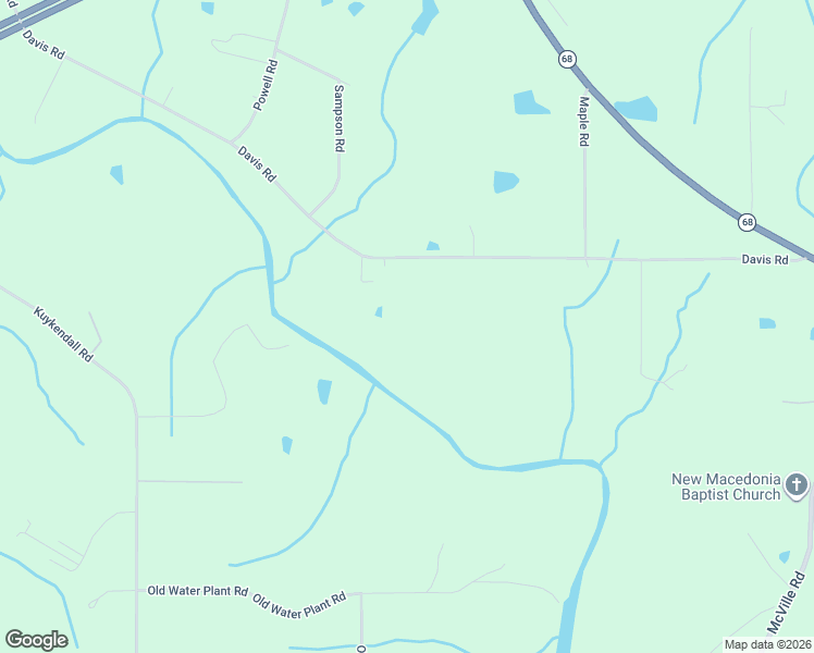 map of restaurants, bars, coffee shops, grocery stores, and more near 1070 Davis Road in Albertville