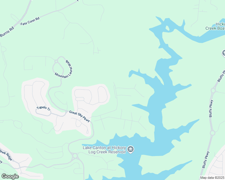 map of restaurants, bars, coffee shops, grocery stores, and more near 5133 Aster Bend in Canton