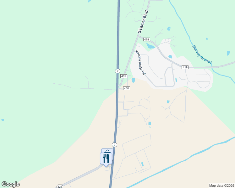 map of restaurants, bars, coffee shops, grocery stores, and more near 1-9 County Road 440 in Oxford