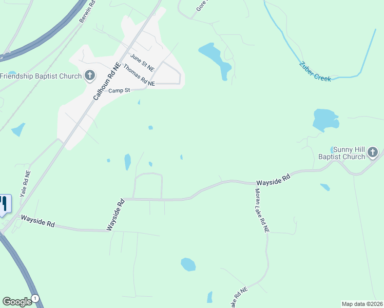 map of restaurants, bars, coffee shops, grocery stores, and more near 38 Mayo Road Northeast in Rome