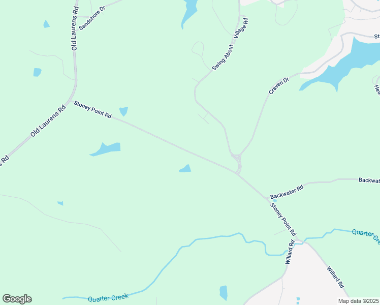 map of restaurants, bars, coffee shops, grocery stores, and more near Stoney Point Road in Greenwood County