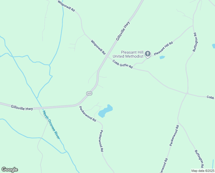 map of restaurants, bars, coffee shops, grocery stores, and more near 4446 Gillsville Highway in Gillsville