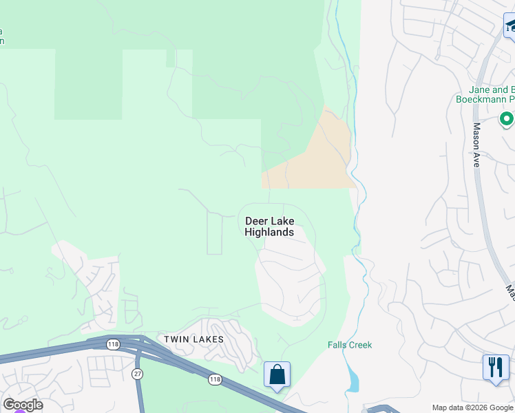 map of restaurants, bars, coffee shops, grocery stores, and more near 11811 Canoga Avenue in Los Angeles County