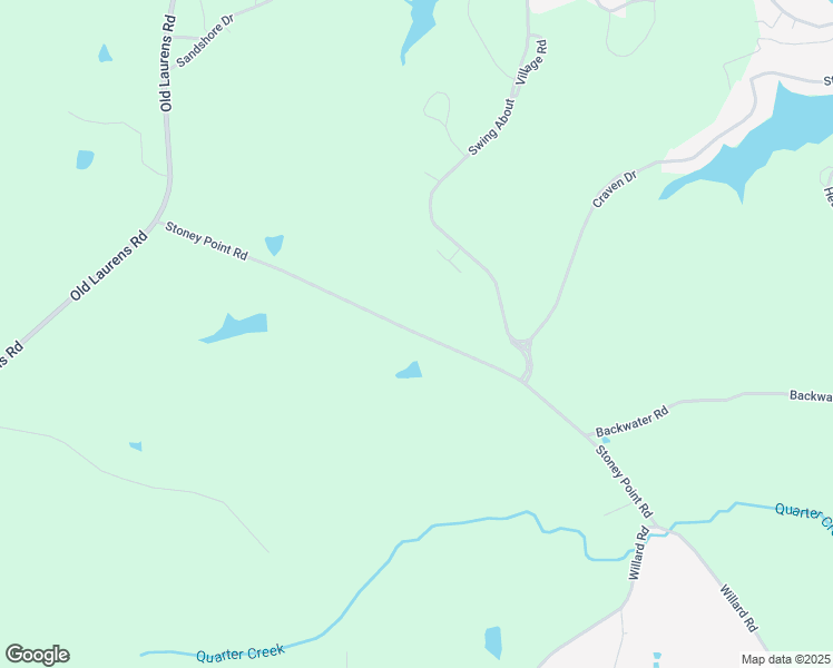 map of restaurants, bars, coffee shops, grocery stores, and more near Stoney Point Road in Greenwood County
