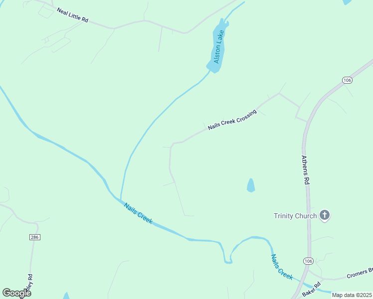 map of restaurants, bars, coffee shops, grocery stores, and more near 767 Nails Creek Crossing in Royston
