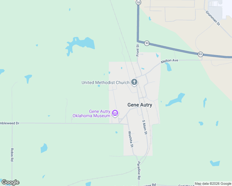 map of restaurants, bars, coffee shops, grocery stores, and more near 240 Prairie Street in Gene Autry