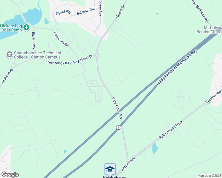 map of restaurants, bars, coffee shops, grocery stores, and more near 156 Page Place in Canton