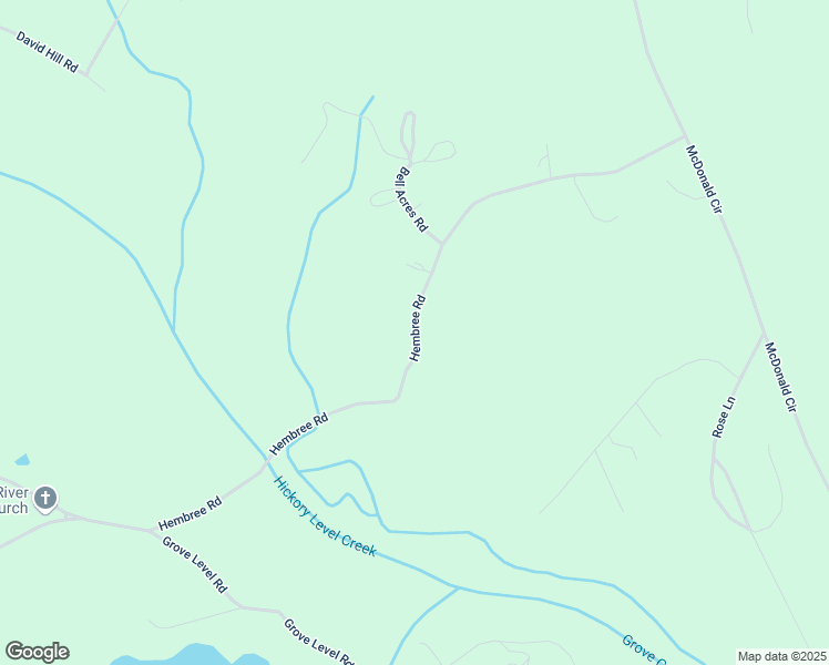 map of restaurants, bars, coffee shops, grocery stores, and more near Hembree Road in Banks County