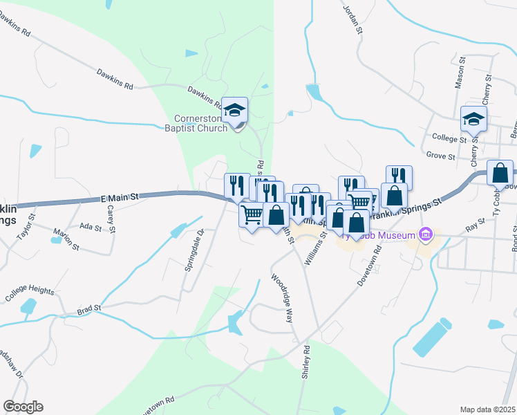 1071 Franklin Springs Street, Royston GA Walk Score