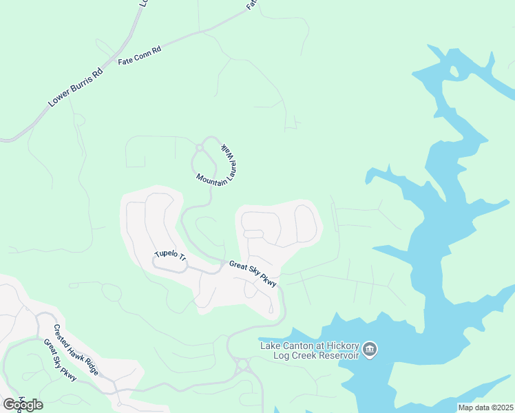 map of restaurants, bars, coffee shops, grocery stores, and more near 526 Blue Mountain Rise in Canton