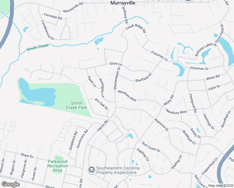 map of restaurants, bars, coffee shops, grocery stores, and more near 6600 Newbury Way in Wilmington