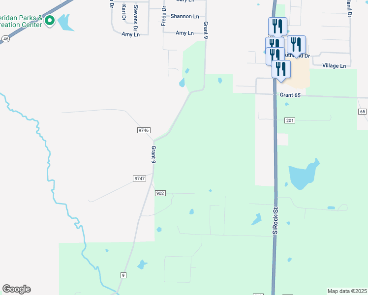 map of restaurants, bars, coffee shops, grocery stores, and more near 926 Grant 67 in Sheridan