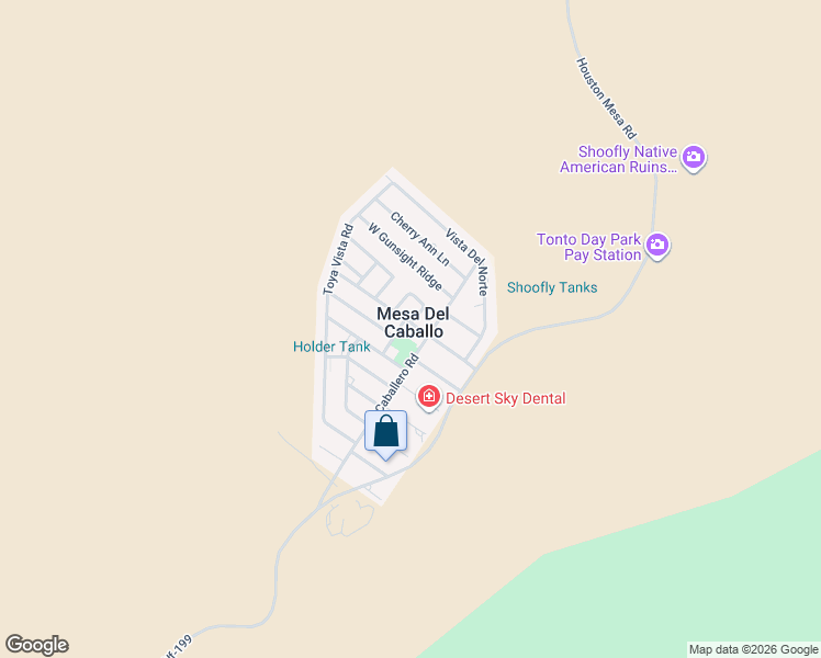 map of restaurants, bars, coffee shops, grocery stores, and more near in Mesa Del Caballo